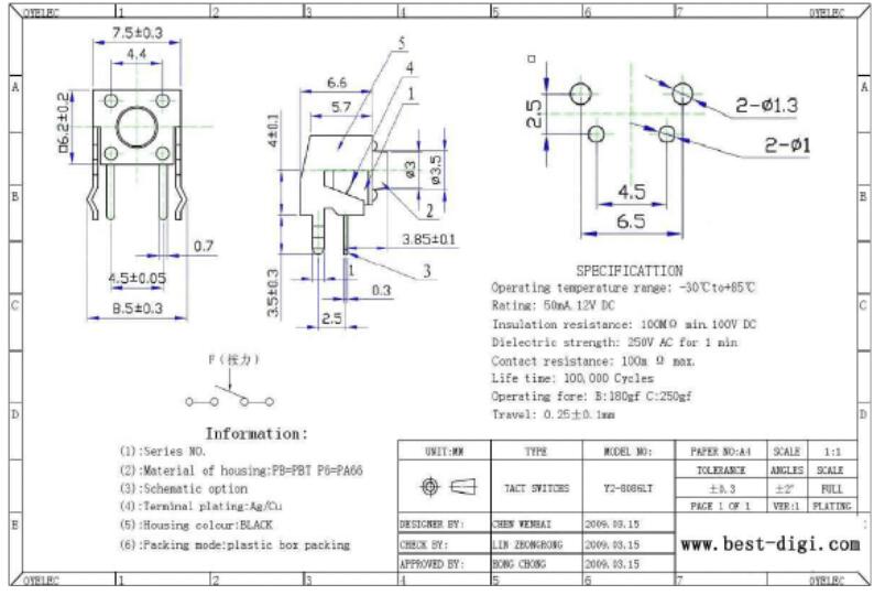 輕觸開關工作原理解析